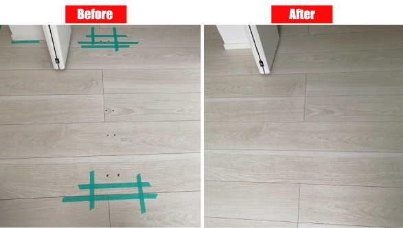 フローリング補修・原状回復工事